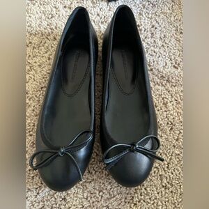 PURIFICACIÓN GARCIA original shoes black leather ballerina sandals or flats